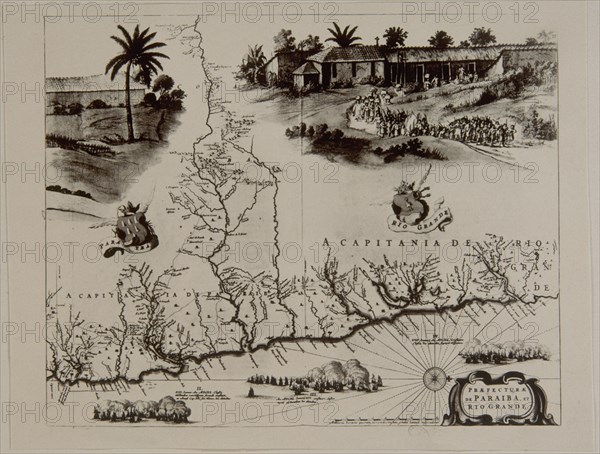 VINGBOONS J.
MAPA DE CAPITANIAS DE PARAIBA Y RIO GRANDE,CON ESCENA RURAL
PARIS, BIBLIOTECA NACIONAL
FRANCIA

This image is not downloadable. Contact us for the high res.