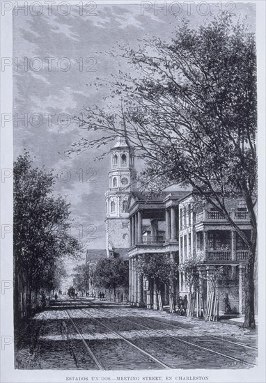 DERUY A
WASHINGTON, MEETING STREET, EN CHARLESTON