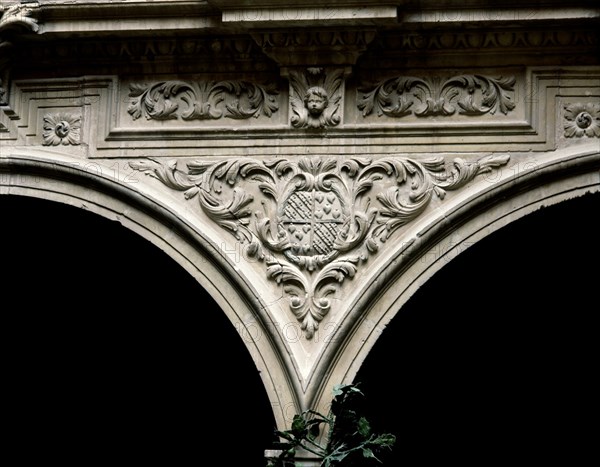 INTERIOR-PATIO-DECORAC Y ESCUDO ENTRE UNION DE ARCO Y ARCO
LORCA, PALACIO GUEVARA
MURCIA

This image is not downloadable. Contact us for the high res.