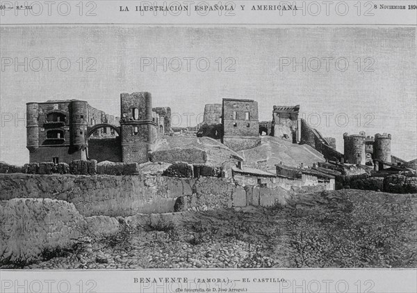 MATUTE
ILUST ESP/AMER-1896-BENAVENTE(ZAMORA)EL CASTILLO-GRABADO