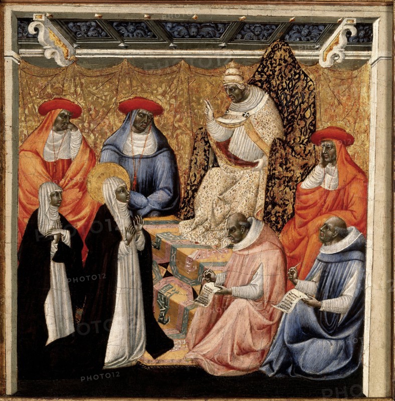 Di Giovanni, Saint Catherine in front of pope Gregory XI in Avignon