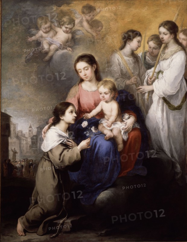Murillo, Madonna and Child and Saint Rosalie of Palermo