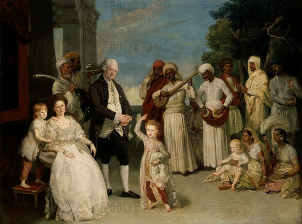 ZOFFANY JOHANN
RETRATO DE GRUPO CON SIR ELIJAH Y LADY IMPEY-1783/1784-OLEO/LIENZO
MADRID, MUSEO THYSSEN-BORNEMISA
MADRID