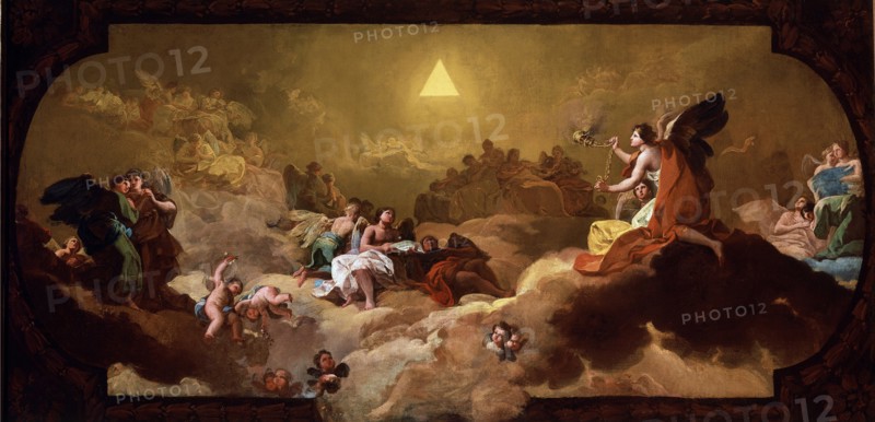 Goya, Adoration du nom de Dieu par les anges - esquisse pour le petit choeur