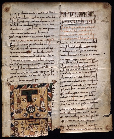 BEATO DE LIEBANA
BEATO DE SILOS-MAS ANTIGUO CONSERVADO-S X-FOLIO SUELTO-APERTURA 5ºSELLO-
SANTO DOMINGO DE SILOS, MONASTERIO
BURGOS

This image is not downloadable. Contact us for the high res.