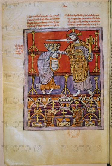 S JUAN RECIBE ENCARGO DE ESCRIBIR  APOCALIPSIS-MNS LATINO 1366 NOUVELLE ADQUISITION F 12 V PROCEDE N
PARIS, BIBLIOTECA NACIONAL
FRANCIA