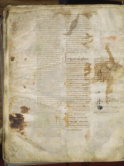 HISPALENSE JUAN - MAESTRO SIGÜENZA
BIBLIA HISPALENSE O CODEX TOLETANUS-VIT 13-1 F 375V-MOZARABE-S IX-ENCARGADA POR OBISPO SERVANDO
MADRID, BIBLIOTECA NACIONAL
MADRID

This image is not downloadable. Contact us for the high res.