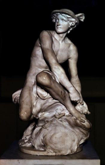 PIGALLE JEAN BAPTISTE 1714/85
ESCULTURA DE MERCURIO - S XVIII -
PARIS, MUSEO LOUVRE-INTERIOR
FRANCIA

This image is not downloadable. Contact us for the high res.