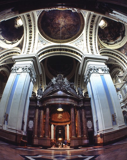 RODRIGUEZ VENTURA 1717/1785
INTERIOR-STA CAPILLA Y BOVEDAS ELIPTICAS CON FRESCOS
ZARAGOZA, BASILICA DEL PILAR
ZARAGOZA

This image is not downloadable. Contact us for the high res.