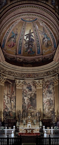 ALTAR Y RETABLO MAYOR CON CUPULA-ARQUITECTURA NEOCLASICA-S XVIII
MADRID, IGLESIA DE SAN FRANCISCO EL GRANDE
MADRID

This image is not downloadable. Contact us for the high res.