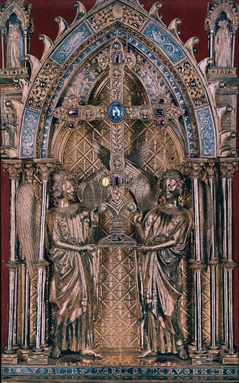 R-POLIPTICO RELICARIO DE VERA CRUZ DE FLOREFFE-PANEL CENTRAL-ARTE MOSANA S XIII
PARIS, MUSEO LOUVRE-INTERIOR
FRANCIA