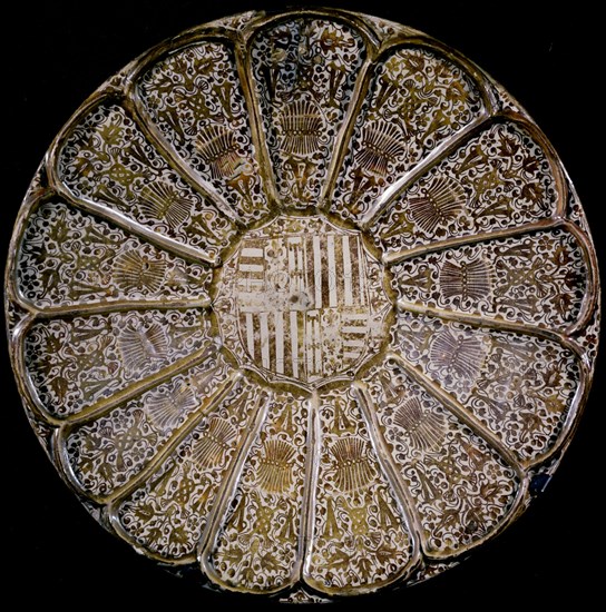 PLATO SERIE CORDONCILLO-MANISES S XV-ESCUDO DE FERRANTE I NAPOLES
MADRID, INSTITUTO VALENCIA DE DON JUAN
MADRID

This image is not downloadable. Contact us for the high res.