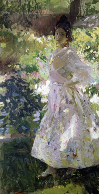 Sorolla, María dressed as a Valencian peasant