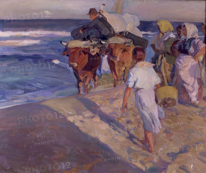 Sorolla, Sortant le bateau de pêche