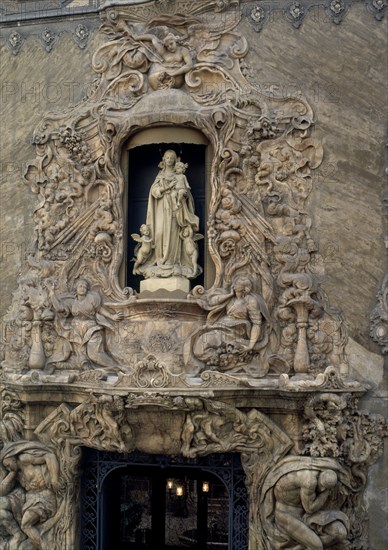 VERGARA IGNACIO 1715/1776
EXTERIOR -  DET PORTADA PRINCIPAL - FACHADA PROYECTADA EN 1740 POR EL PINTOR HIPOLITO ROVIRA
VALENCIA, PALACIO MARQUES DOS AGUAS
VALENCIA

This image is not downloadable. Contact us for the high res.