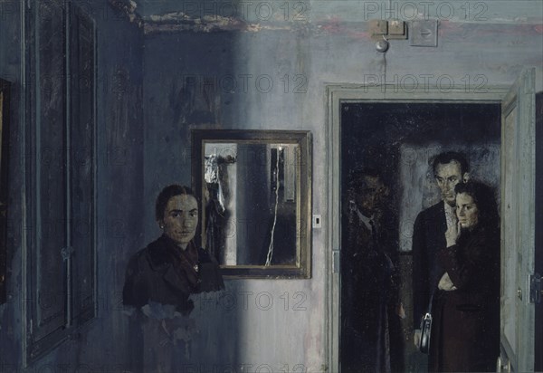 LOPEZ ANTONIO 1936/
FIGURAS DE UNA CASA - 1967 - OLEO/TABLA - 85x124
MADRID, FUNDACION JUAN MARCH COLECCIÓN
MADRID