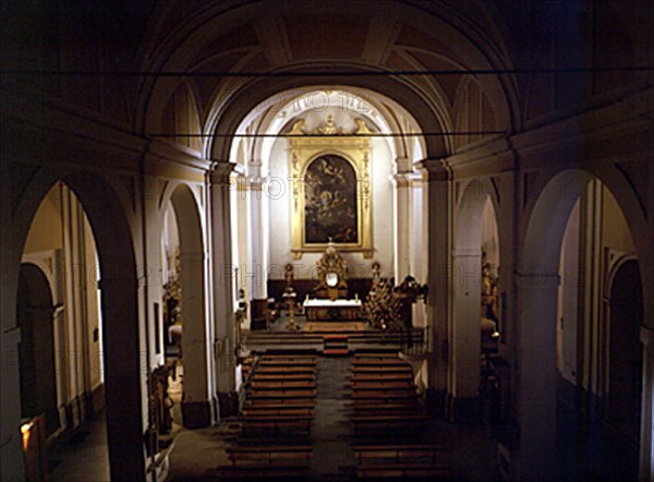 INTERIOR DESDE EL CORO ALTO A LOS PIES
VALLECAS, IGLESIA DE SAN PEDRO AD VINCULA
MADRID

This image is not downloadable. Contact us for the high res.