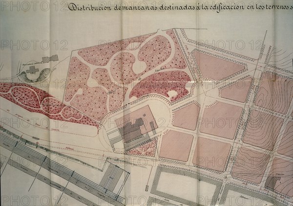 CASTRO CARLOS MARIA
PLANO DE ZONA DE MADRID SIG 10-84-91 19/7/1864         (DET 69915)
MADRID, ARCHIVO HISTORICO VILLA
MADRID