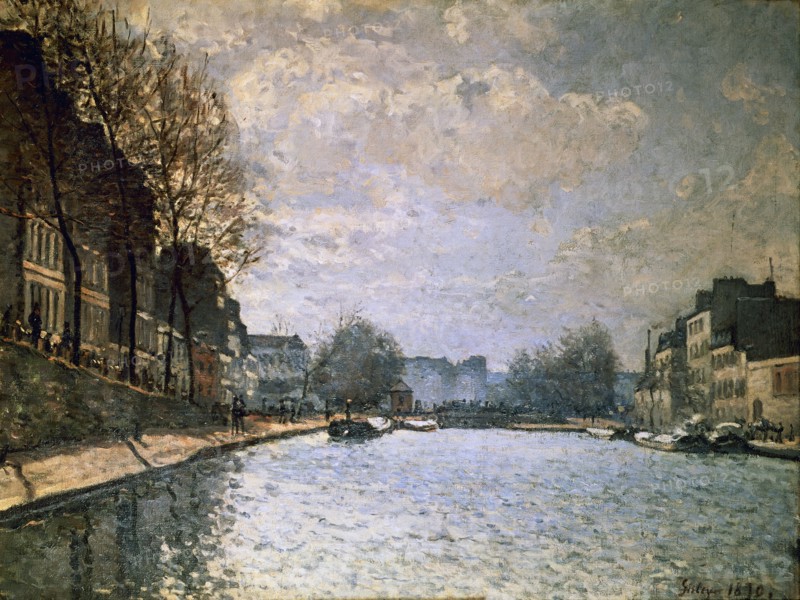 Sisley, Vue du canal Saint-Martin