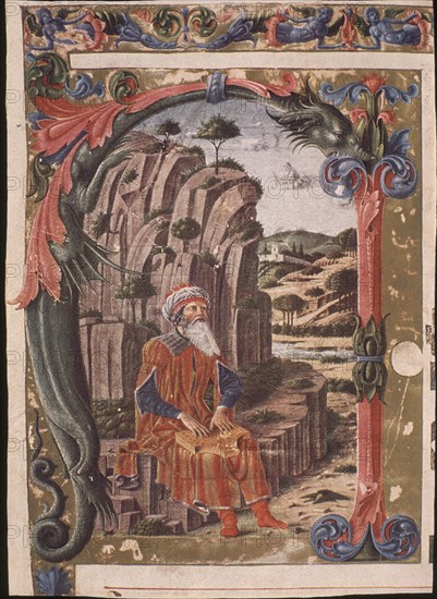 MODENA MARTINO
GRADUAL COR. 119- FOLIO 1-LETRA CAPITULAR CON EL REY DAVID
BOLONIA, MUSEO SAN PETRONIO
ITALIA