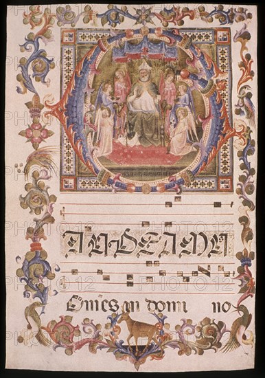 FRUOSINO BARTOLOME DE
ANTIFONARIO.COR. 5.5.-F. 35-SAN EGIDIO ADORADO POR LOS ANGELES
FLORENCIA, MUSEO SAN MARCOS
ITALIA