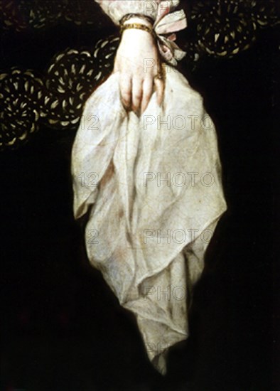CARREÑO MIRANDA JUAN 1614/1685
DET-RETRATO DE DAMA DEL PAÑUELO-S XVII BARROCO ESPAÑOL
MADRID, BANCO EXTERIOR
MADRID