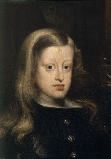CARREÑO MIRANDA JUAN 1614/1685
RETRATO DE CARLOS II-DET DEL ROSTRO-S XVII-BARROCO ESPAÑOL
MADRID, BANCO EXTERIOR
MADRID