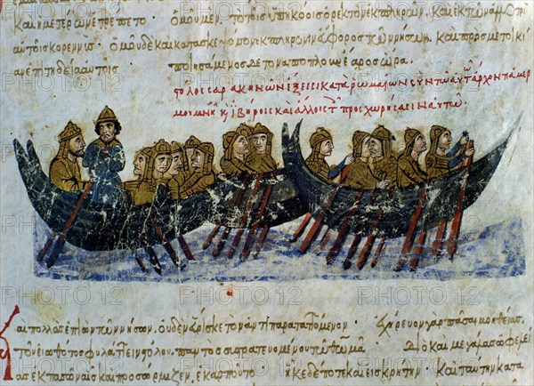 SKYLLITZES
HISTORIA MATRITENSIS-CRONICA BIZANTINA
MADRID, BIBLIOTECA NACIONAL
MADRID

This image is not downloadable. Contact us for the high res.