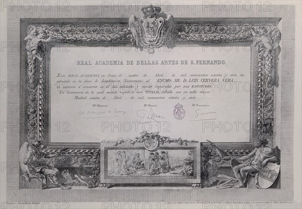 work of art preserved at the San Fernando Academy of Madrid