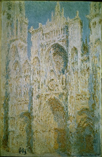 Monet, Rouen Cathedral, West Façade, Sunlight