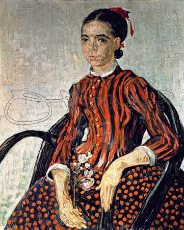 Van Gogh, La Mousme seated in a Cane Chair