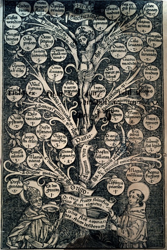 Genealogical tree with crucifixion
