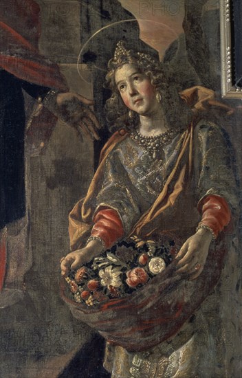 RIZZI FRAY JUAN 1600/1681
PINTURA DEL TRASCORO - DETALLE DE SANTA CASILDA - 1656/1659 - BARROCO ESPAÑOL
BURGOS, CATEDRAL-INTERIOR
BURGOS
