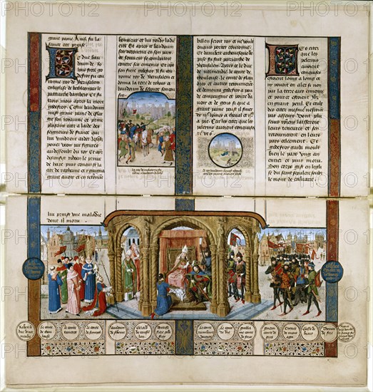 LIBRO DE LAS CRUZADAS(1ª)-GODOFREDO DE BOUILLON CORONADO 1ER REY DE JERUSALEM 1099
VIENA, BIBLIOTECA NACIONAL
AUSTRIA

This image is not downloadable. Contact us for the high res.
