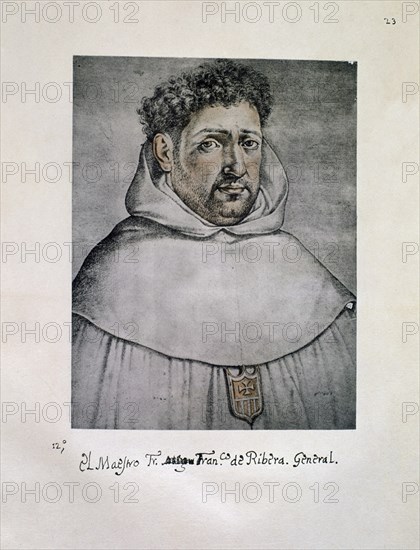 PACHECO FRANCISCO 1564/1644
FRAY FRANCISCO DE RIBERA - LIBRO DE RETRATOS DE ILUSTRES Y MEMORABLES VARONES - 1599
MADRID, BIBLIOTECA NACIONAL B ARTES
MADRID