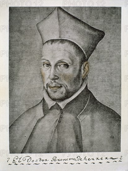 PACHECO FRANCISCO 1564/1644
DOCTOR JERONIMO DE HERRERA - LIBRO DE RETRATOS DE ILUSTRES Y MEMORABLES VARONES - 1599
MADRID, BIBLIOTECA NACIONAL B ARTES
MADRID

This image is not downloadable. Contact us for the high res.