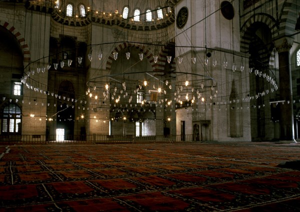 SINAN MIMAR 1489/1578
INTERIOR
ESTAMBUL, MEZQUITA SULEYMANIYE
TURQUIA