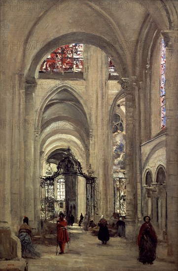COROT CAMILE 1796/1875
LA CATEDRAL DE SENS
PARIS, MUSEO LOUVRE-INTERIOR
FRANCIA