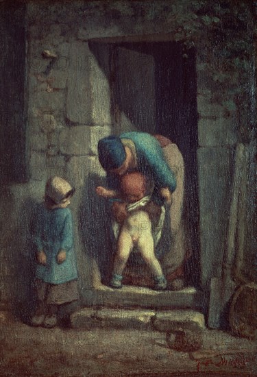 MILLET JEAN FRANCOIS 1814/75
PREOCUPACION MATERNAL
PARIS, MUSEO LOUVRE-INTERIOR
FRANCIA
