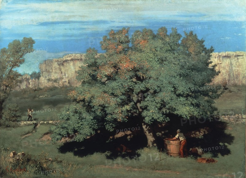 Courbet, View of Ornans, Harvest Time