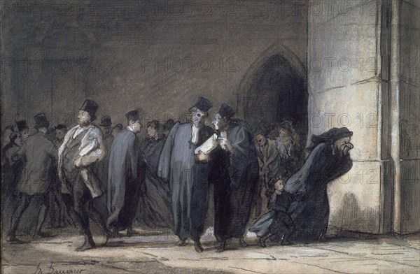 DAUMIER HONORE 1808-1879
DESPUES DEL VEREDICTO
PARIS, MUSEO PETIT PALAIS
FRANCIA