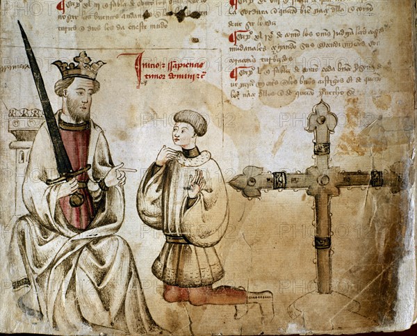 LIBRO CASTIGOS REY SANCHO IV-"SALOMON ARMA CABALLERO A D SANCHO IV"MS 3995-F2
MADRID, BIBLIOTECA NACIONAL
MADRID

This image is not downloadable. Contact us for the high res.