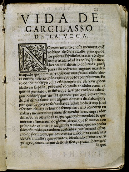 HERRERA FERNANDO 1534/97
VIDA DE GARCILASO DE LA VEGA
MADRID, BIBLIOTECA NACIONAL
MADRID

This image is not downloadable. Contact us for the high res.