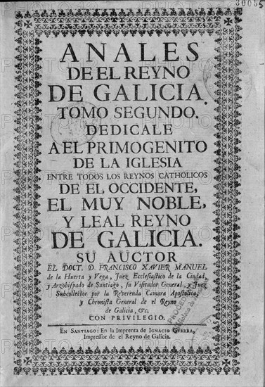 ANALES DEL REINO DE GALICIA
MADRID, SENADO-BIBLIOTECA
MADRID

This image is not downloadable. Contact us for the high res.