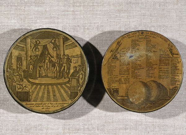 LACA
ESTUCHE DE MONEDA-FERNANDO VII JURA LA CONSTITUCION 1820
MADRID, MUSEO ROMANTICO
MADRID