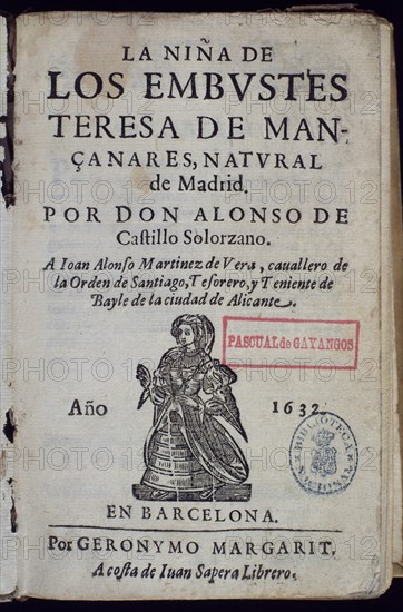 CASTILLO SOLORZANO ALONSO
LA NINA DE LOS EMBUSTES BARCELONA 1632
MADRID, BIBLIOTECA NACIONAL RAROS
MADRID

This image is not downloadable. Contact us for the high res.