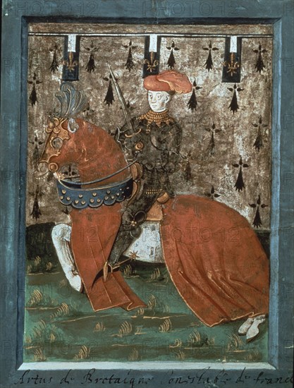 ARTURO III INGLATERRA(1393/1458)A CABALLO-DQUE BRETAÑA Y TURENA-S XV
PARIS, BIBLIOTECA NACIONAL
FRANCIA