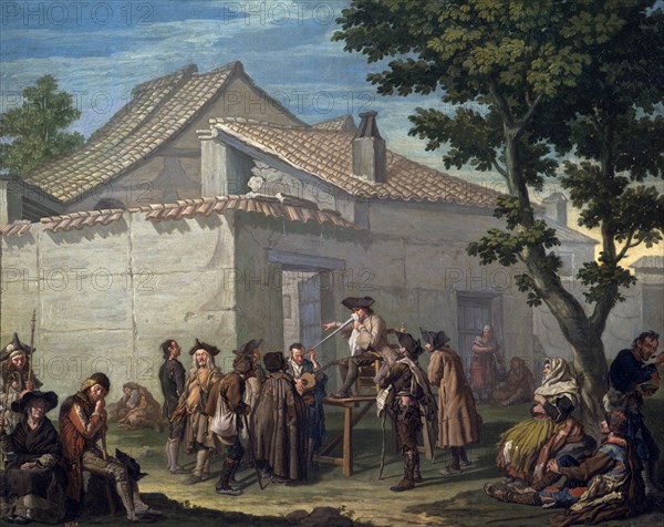 SASSO FRANCESCO
EL CHARLATAN DE ALDEA-S XVIII-Nº PRADO 330 -L.1,05X1,26
Madrid, Museo del Prado