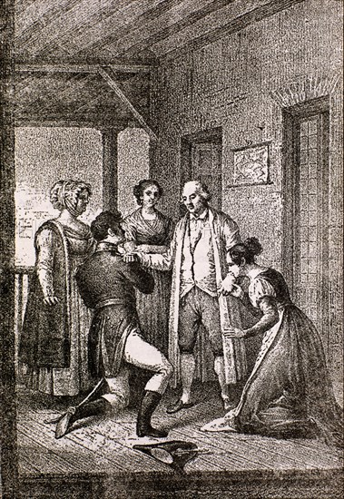 FERNANDEZ DE MORATIN LEANDRO1760/1828
EL SI DE LAS NINAS 1806 - ESCENA     S XIX
MADRID, BIBLIOTECA NACIONAL
MADRID