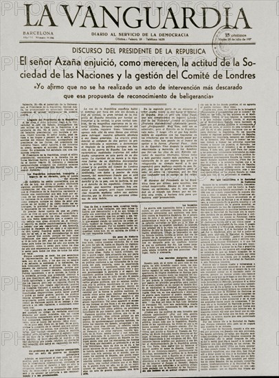 Journal "La Vanguardia".